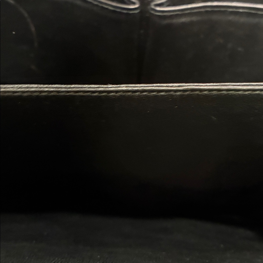 Vintage Celine Chic Black Leather Bag with Gold Accents - Picture 11 of 14